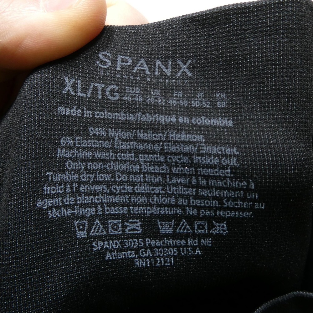 Spanx Leggings Womens XL Black High Rise Moto Shaping Compression Ankle 50193R - Picture 6 of 13